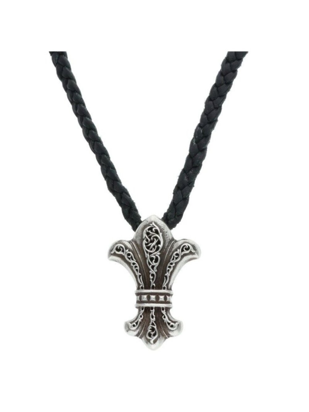 Chrome Hearts CH Fleur Xsm Silver Necklace
